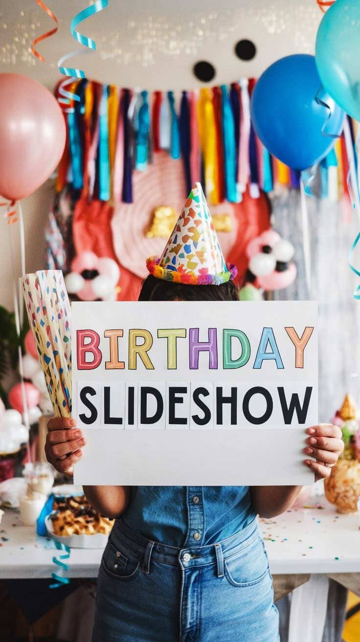 Birthday Slideshow - Turn photos into a video with music