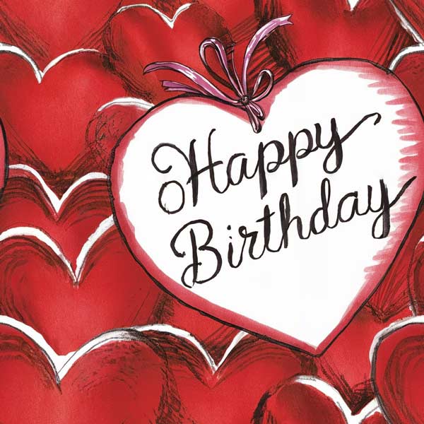 Love Heart Free Birthday Card