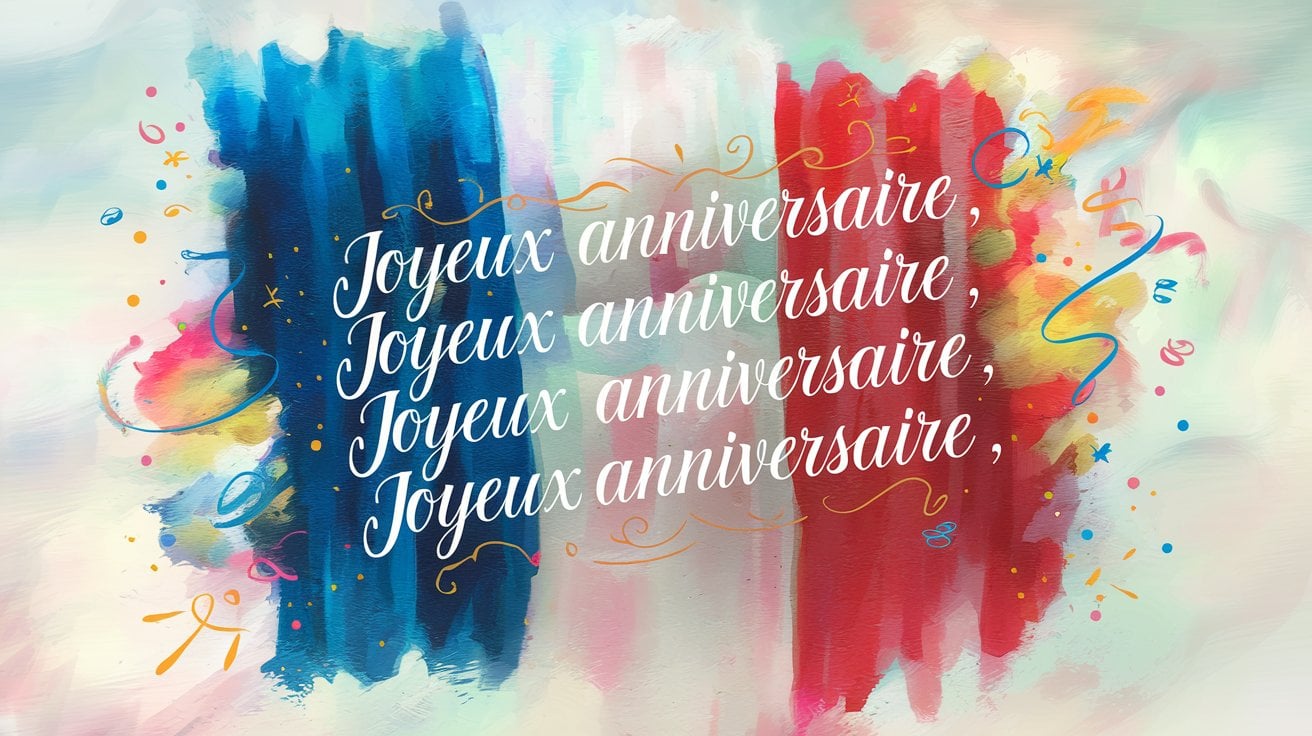 Happy Birthday Lyrics in French