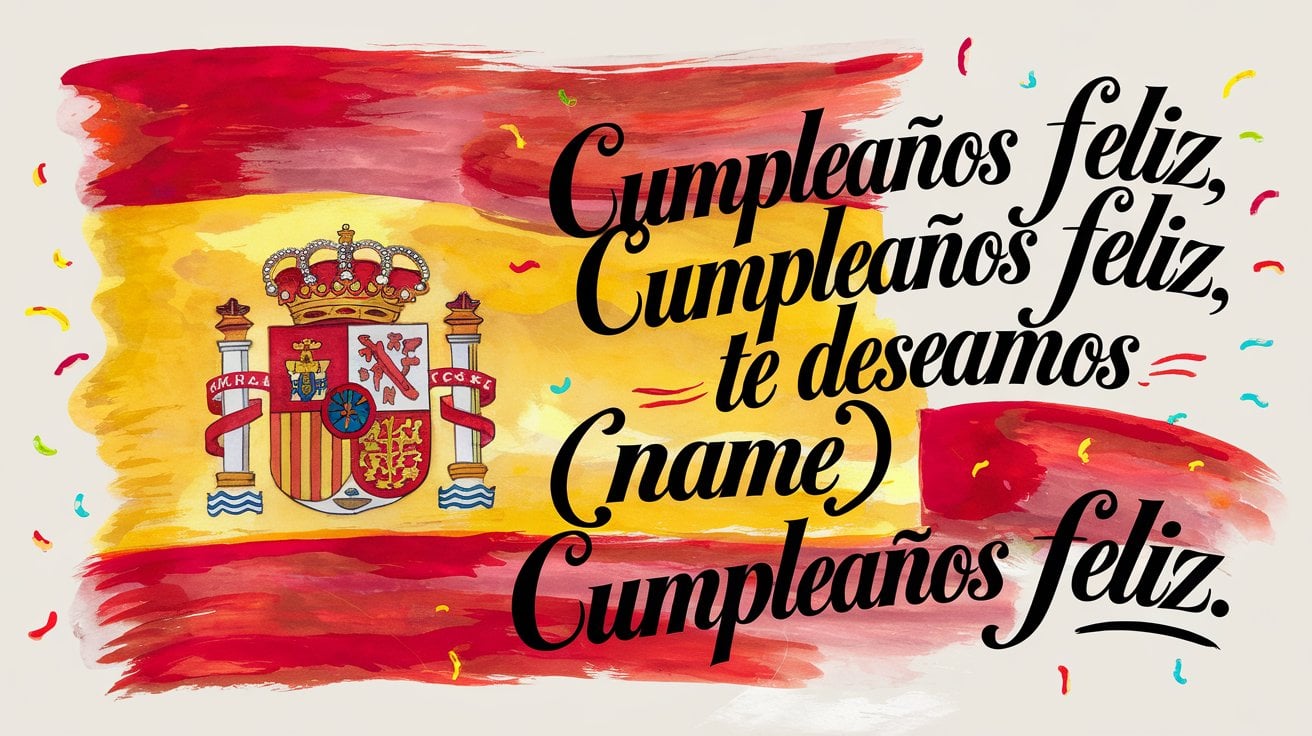 Happy Birthday Song Lyrics in Spanish
