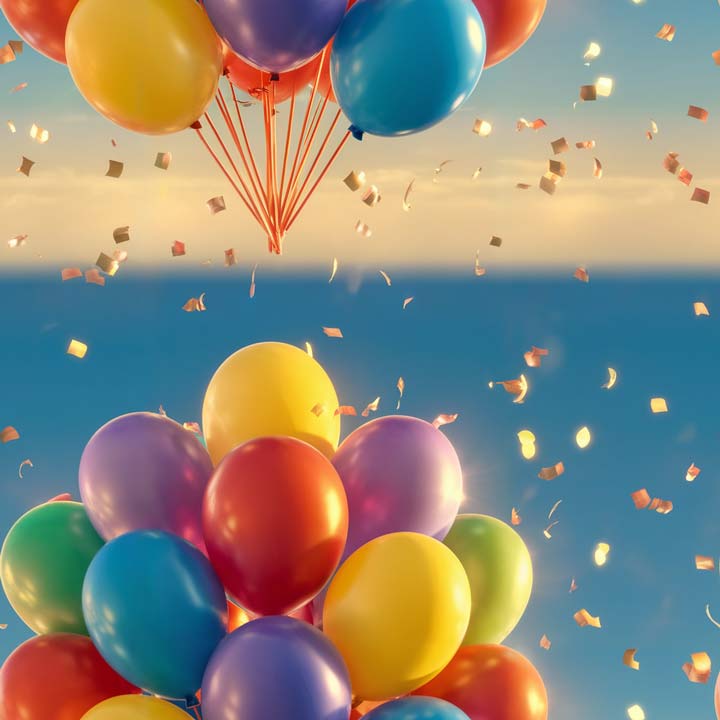 balloons4 Birthday Card