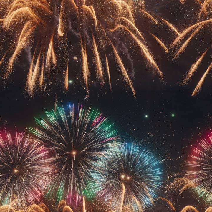 fireworks Birthday Card 2