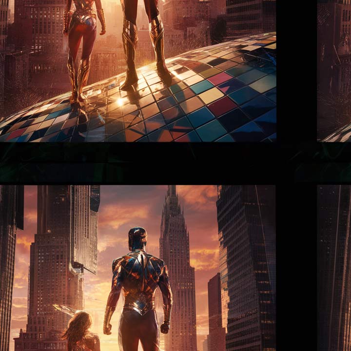 superheroes Birthday Card